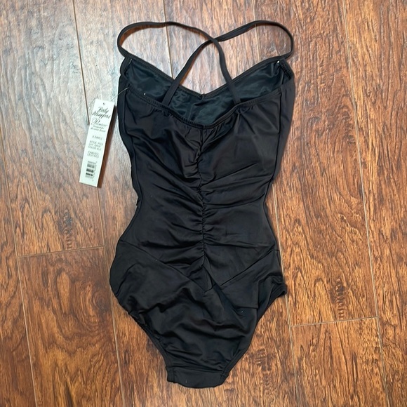 Body Wrappers Premiere #P522 shirred camisole leotard - Picture 5 of 8